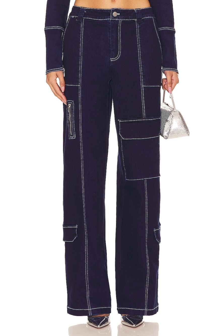 By.Dyln Utility Dark Blue Cole Pants Size S NWT - Picture 1 of 5